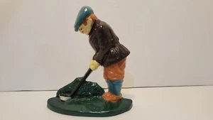 1990 Upper Deck, LTD Cast Iron Scottish Golfer Door Stop - Bild 1 von 3