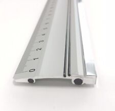 100cm Altera Aluminium-Schneidelineal mit Stahlkante, rutschfest (im Etui verpac