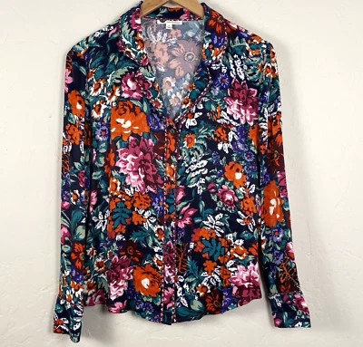 Blusa Floreat by Anthropology Top para mujer talla floral con botones Foto 1 de 4