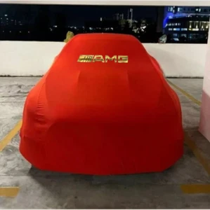 Copriauto oro per Mercedes-Benz AMG Classe Rossa Antipolvere Antivento Pettine - Foto 1 di 11