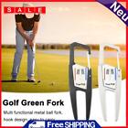 Portable Golf Green Fork Zinc Alloy Pitch Groove Cleaner Golf Sports Accessories