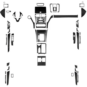 60Pcs Real Carbon Fiber Full Kits Interior Trim For Benz C-Class W204 2007-2014 - Bild 1 von 5