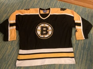 Vintage 90’s Boston Bruins Starter Jersey Black NHL Blank Korea Bear XL RARE - Picture 1 of 7