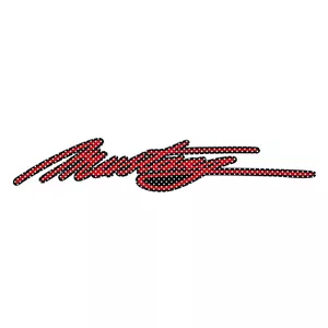 Ford Mustang Script Red 24" 3M Perforated Unobstructed View Window Decal Sticker - Picture 1 of 6