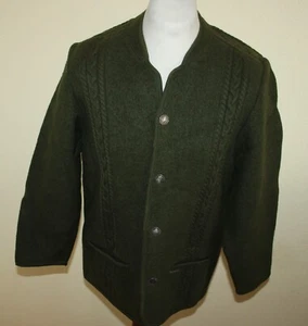 MISSON WIENER LODEN ZOPF WOLLE TIROLER TRACHTEN WALK JACKE FASCHING ca Gr. 25 - Bild 1 von 8