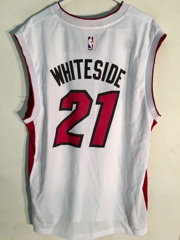 Adidas NBA Jersey Miami Heat Hassan Whiteside White sz XL Cover