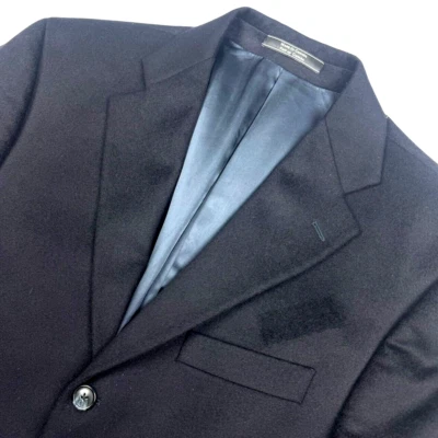 Arnold Brant Men's Cashmere 3-Button Jacket Navy Blue • 40R - Image 1 of 4