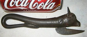 ANTIQUE PA COUNTRY PRIMITIVE CAST IRON COW BULL FARM KITCHEN CAN OPENER ICE PICK - Picture 1 of 5