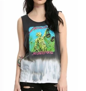 Merch Traffic Metallica …And Justice For All Tank Top Women’s SZ L - Picture 1 of 7