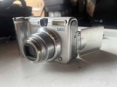 Cámara digital Canon PowerShot A610 5,0 MP con estuche - Probada funciona Foto 1 de 4