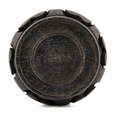 Antique Chinese Carved Wood Stand for Vase Ginger Jar Circle Middle 20th Century - Image 1 of 4