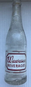 Wawasee Beverages Soda Bottle Made In Ligonier, Indiana - Picture 1 of 6