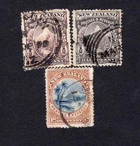 New Zealand 1898 stamp SG#246-247 used - Picture 1 of 2