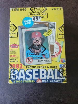 PICK 1 - 1983 Fleer Baseball caja de violonchelo sin abrir -BBCE - Gwynn, Sandberg, Boggs RC Foto 1 de 4
