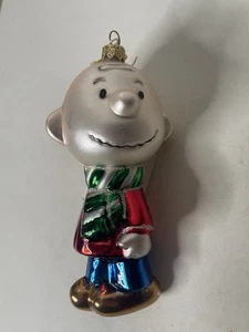 Vintage Kurt Adler Vidrio Adorno de Navidad Cacahuetes Charlie Marrón Polonesa Navidad - Imagen 1 de 12