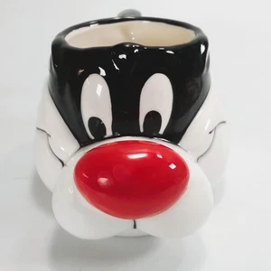 Vintage Warner Bros. Looney Tunes Sylvester Katze von Applause Keramiktasse 12 Unzen - Bild 1 von 9