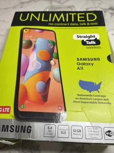 Samsung Galaxy A11 6.4" Smartphone Straight Talk/TracFone 32GB BXA1 - Picture 1 of 16