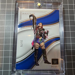 Iyo Sky 2023 Panini Immaculate WWE Premium Blue 15/75 - Picture 1 of 2