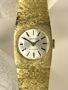 TISSOT Stylist Damen Vintage 70er Jahre Handaufzug Gold Dress Watch - Bild 1 von 8