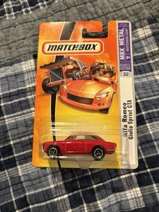 Matchbox Alfa Romeo Giulia Sprint GTA (2007) Mattel Red MBX Metal Toy #32 - Picture 1 of 2