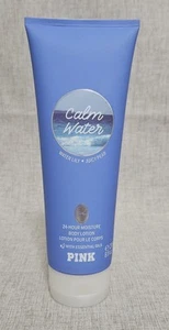 Victoria's Secret PINK CALM WATER Body Lotion 8 oz Water Lily & Juicy Pear - Picture 1 of 4