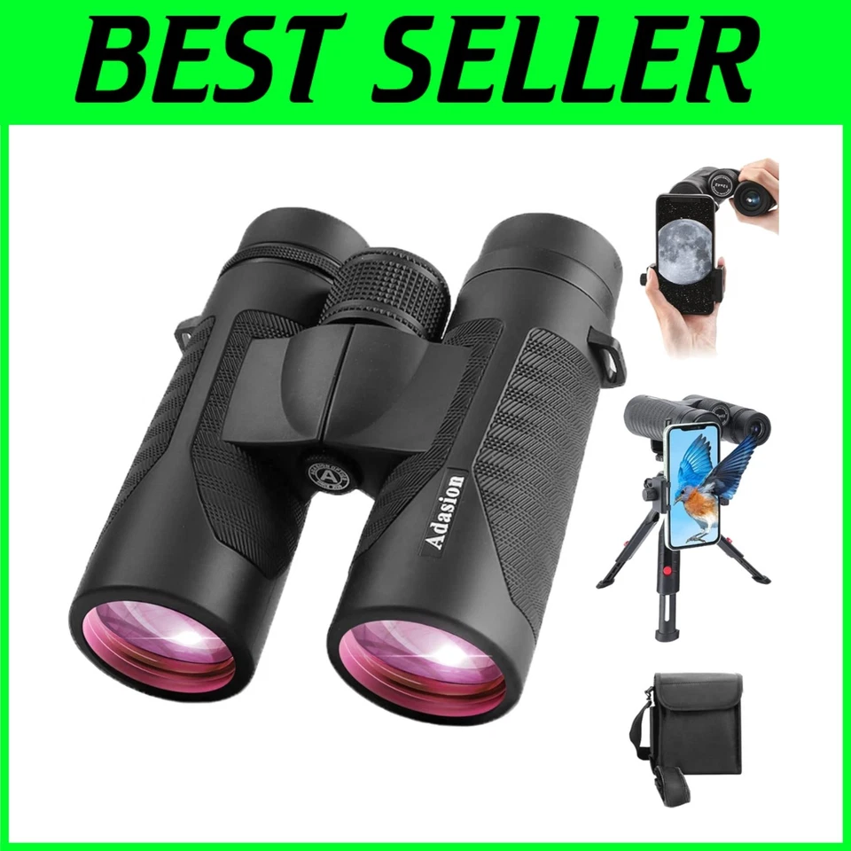 Professional 12x42 Binoculars with Phone Adapter - Image 1 of 4