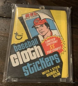 1977 Topps Baseball Cloth Stickers Sealed Pack Possible George Brett Pete Rose - Picture 1 of 3