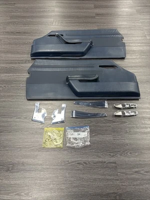 Conjunto de painéis internos de porta do lado esquerdo direito 72-84 Mercedes-Benz R107 450SL 560SL - Imagem 1 de 4