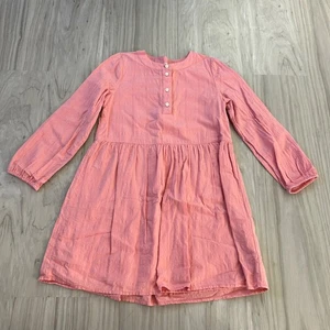 crew cut by J. crew pink long sleeve lined dress kid size 8 - Picture 1 of 10