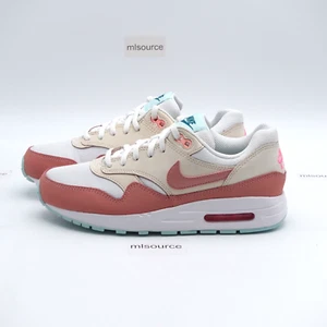 Nike Air Max 1 Sneaker DZ3307-101 White/Red Stardust Size 6Y Youth / 7.5 Women's - Picture 1 of 6