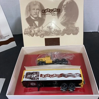 Winross Vintage Caterpillar Collectible Historical Series #2 Toy Truck & Trailer - Image 1 of 4