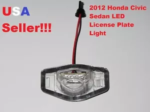 WHITE LED LICENSE PLATE LIGHT LAMP 6000K for 2012 HONDA CIVIC SEDAN and COUPE - Picture 1 of 5