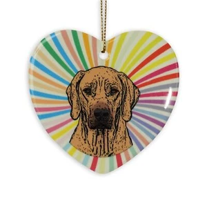 Rhodesian Ridgeback Heart Ornament - Ceramic - Bild 1 von 1