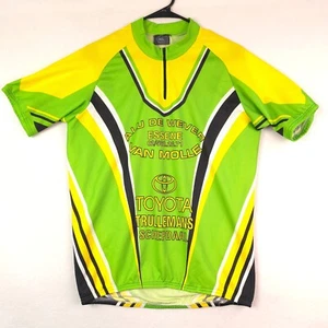 Cycling Jersey Team Toyota Green Yellow Biking Shirt Size 4XL Pockets on Back - Picture 1 of 13