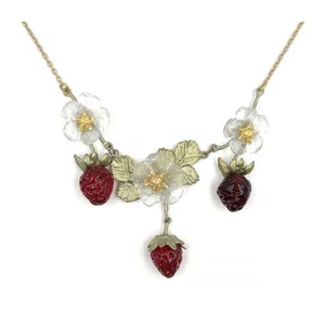 MICHEL MICHAUD Spring Strawberry - Necklace 9425 BZ - Picture 1 of 2