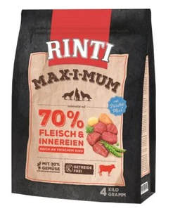 Rinti Trockenfutter MAX-I-MUM Max-i-mum Rind 4 kg Hundefutter Trockenfutter - Bild 1 von 1