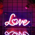 Love Neon Sign, Light up Infinity Mirror Acrylic Color Letter Light, Heart LE...