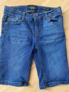 Girls Lucky Brand Denim Jean Shorts Zoe Jegging Size 12 - Picture 1 of 3