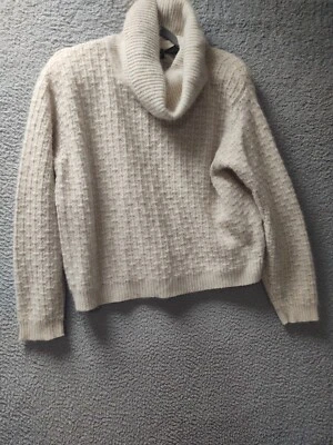 Suéter corto Jeanne Pierre para mujer mediano beige 60 % lana de cordero cárdigan  Foto 1 de 4