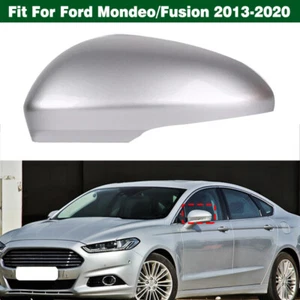 Silver Left Rearview Mirror Cover Housing Shell For Ford Mondeo Fusion 2013-2020 - Picture 1 of 9