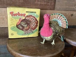 De colección - Juguete mecánico de cuerda de pavo con caja ORIGINAL - ALPS JAPÓN - ¡FUNCIONA!! - Imagen 1 de 17