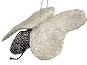 Vitale Barberis Canonico Italy Wool Plush Plaid Butterfly Christmas Ornament - Picture 1 of 5