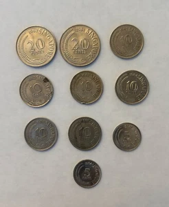 Lot 10 Singapur Münzen verschiedene Daten - Bild 1 von 3