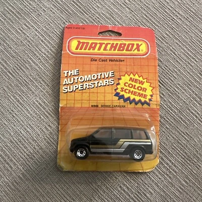 1983 Matchbox Black #MB-68 Dodge Caravan, Diecast, ￼ 1:60 - Image 1 of 3