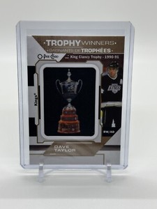 2022-23 OPC O-Pee-Chee Trophy Winners Patch Relic King Clancy #P-4 Dave Taylor