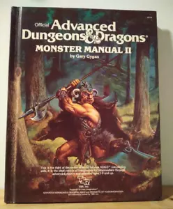 1983 Official Advanced Dungeons & Dragons 1st Edition MONSTER MANUAL II Gygax - Imagen 1 de 3