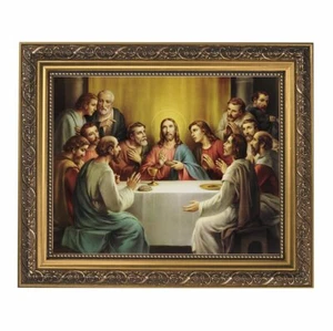 Marco enmarcado de Last Supper 11""x13"" acabado dorado NUEVO Gerffert - Imagen 1 de 1