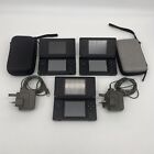 Nintendo DS Lite Console Bundle x3  Black & 2 Chargers For Spares And Repairs
