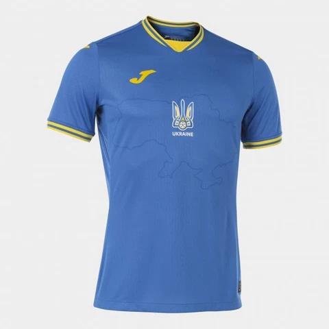 Official Joma Ukraine National Team T-Shirt Football Soccer Blue Size S/M/L/XL Cover
