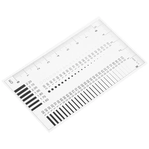 Badge Gauge Transparent Ruler Crack Monitoring Diameter Measurement Tool - Bild 1 von 12